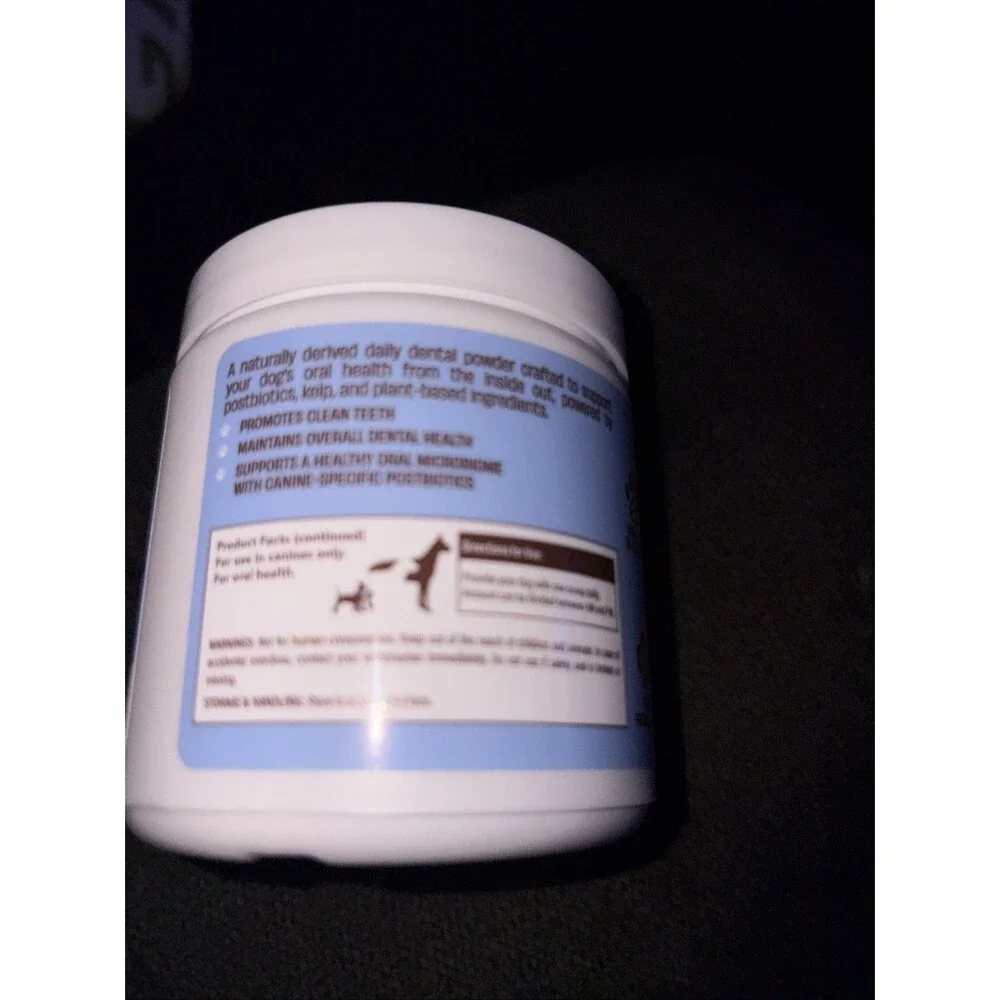 Dental Powder By Natural Dog Company . Teeth Brightener & Fresh Breath .